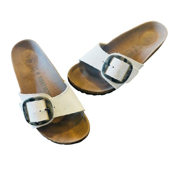 Women’s Birkenstock Madrid Big Buckle Canvas Slide Sandals - EUR 37 / US 6.5 - 7 - Picture 6 of 6